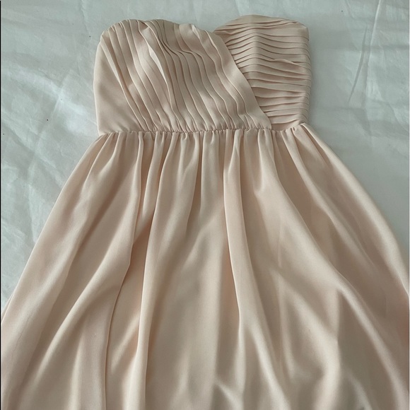 Blush pink strapless dress from TFNC London - Picture 2 of 2